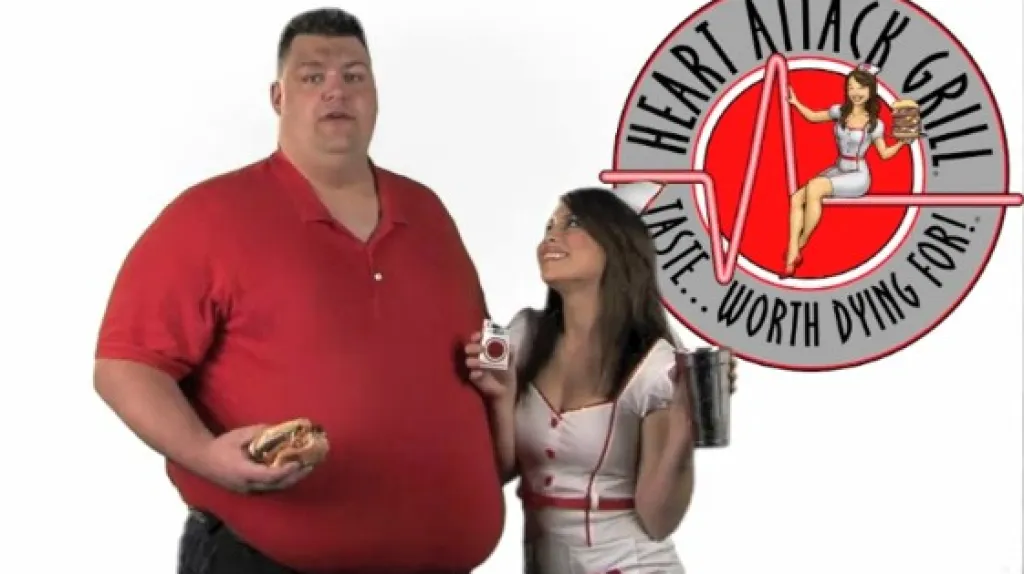 Blair River v reklamě na Infarktový gril