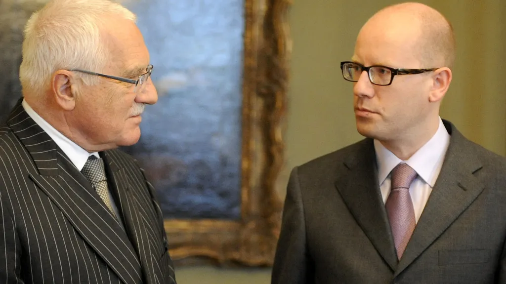 Václav Klaus a Bohuslav Sobotka