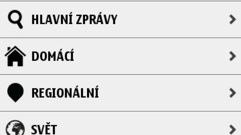 ČT24 v systému Symbian 3