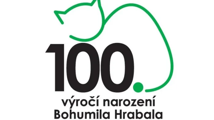 Výtězný návrh loga ze soutěže města Nymburk, které provází v roce 2014 oslavy 100. výročí narození Bohumila Hrabala