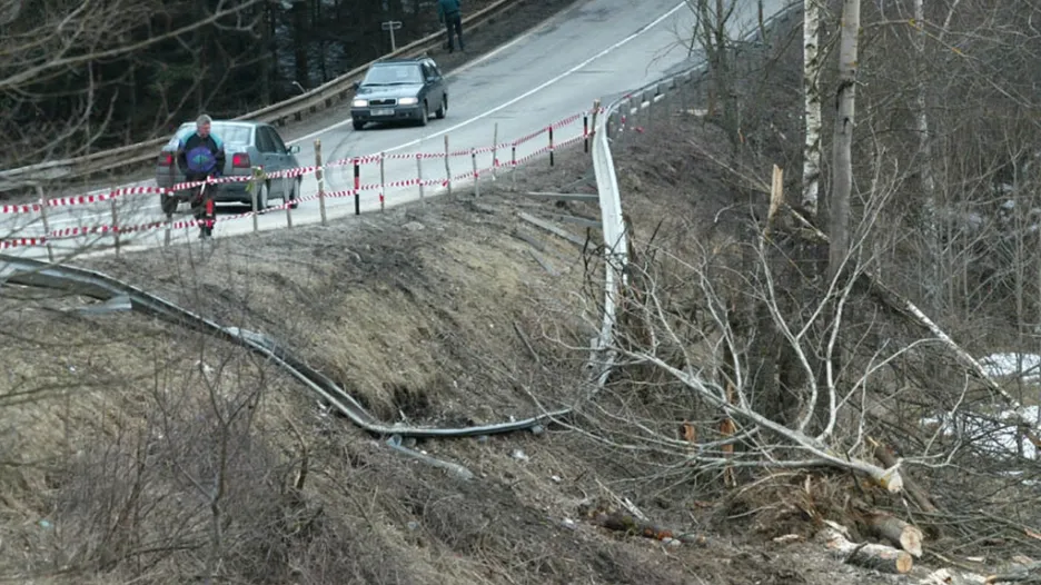 Místo tragické nehody několik dnů poté