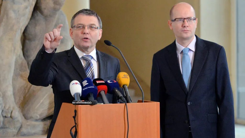 Lubomír Zaorálek a Bohuslav Sobotka (ČSSD)