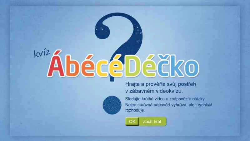Kvízová aplikace ÁbécéDéčko