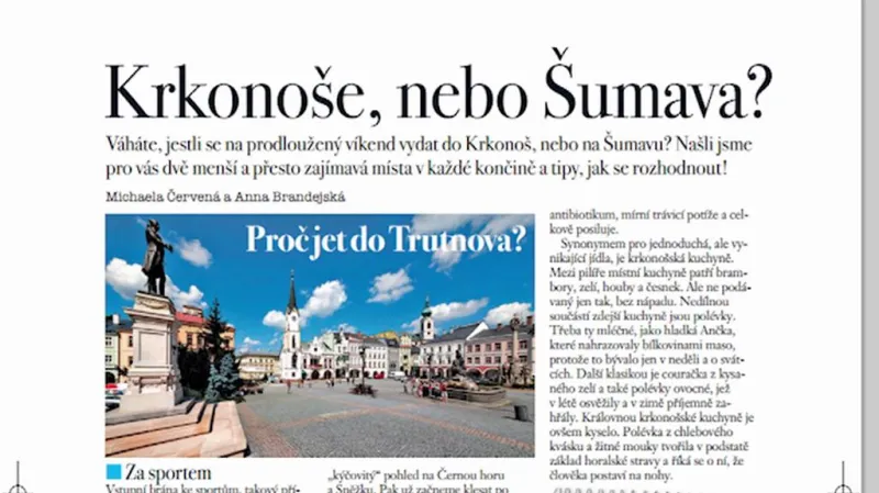 Článek o Trutnově
