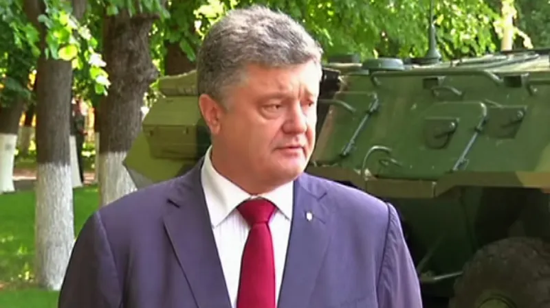 Petro Porošenko vyhlásil jednostranné příměří