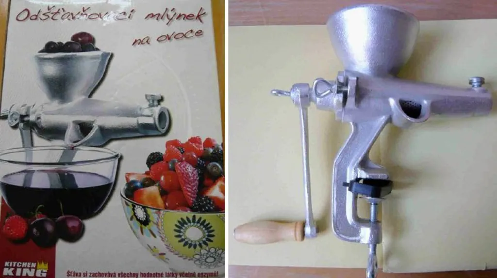 Závadný mlýnek na ovoce