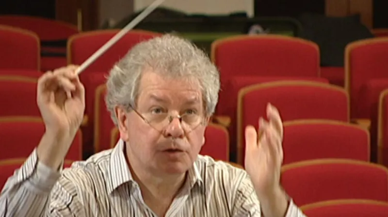 Jiří Bělohlávek při zkoušce