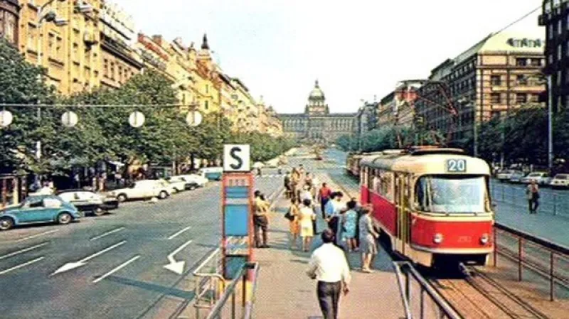 Tramvaje na Václavském náměstí