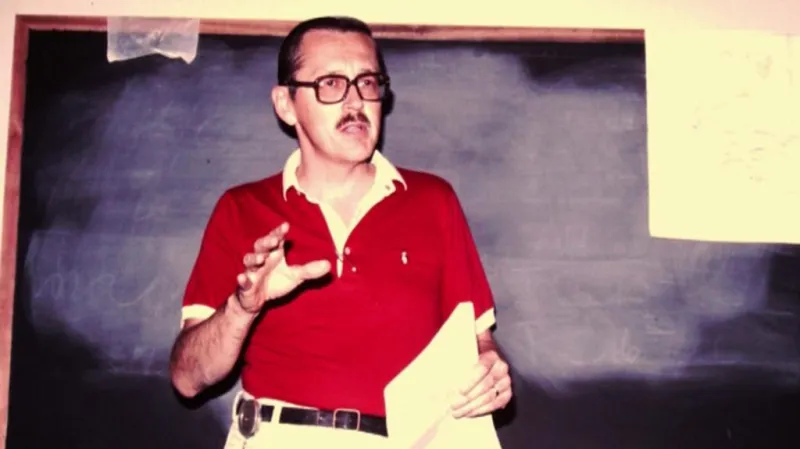 Cairns při přednášce zairským medikům