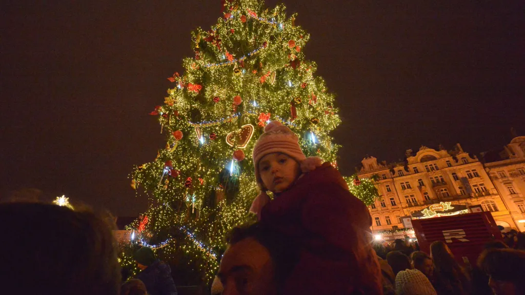 Vánoční strom na Staroměstském náměstí
