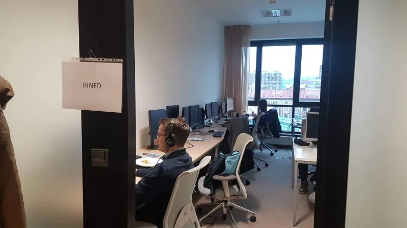 Provizorní prostory vydavatelství Economia