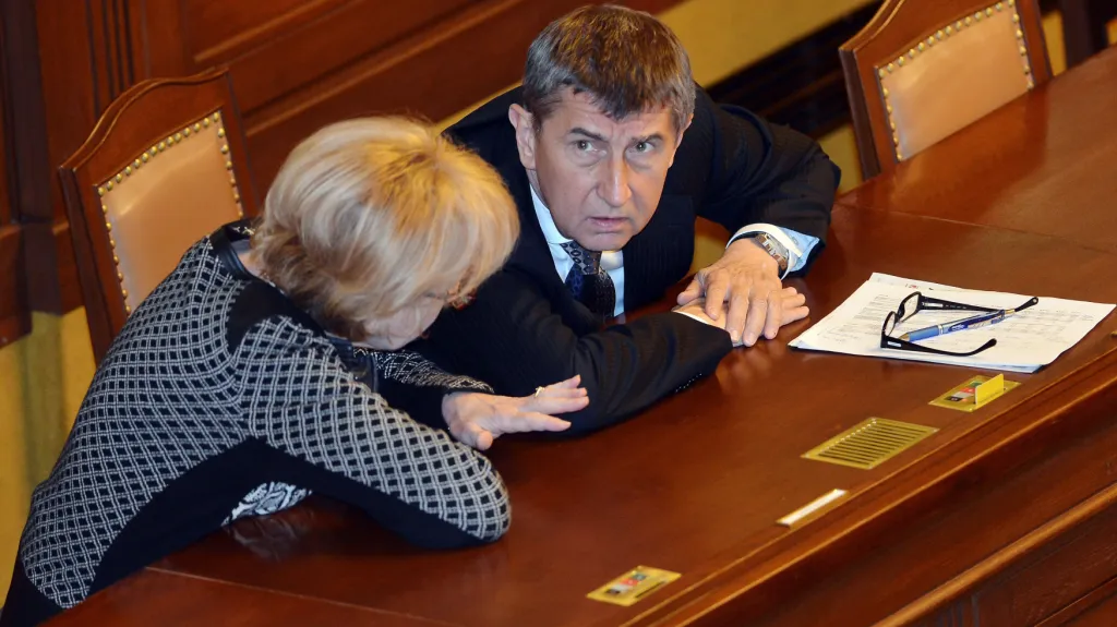 Helena Válková a Andrej Babiš