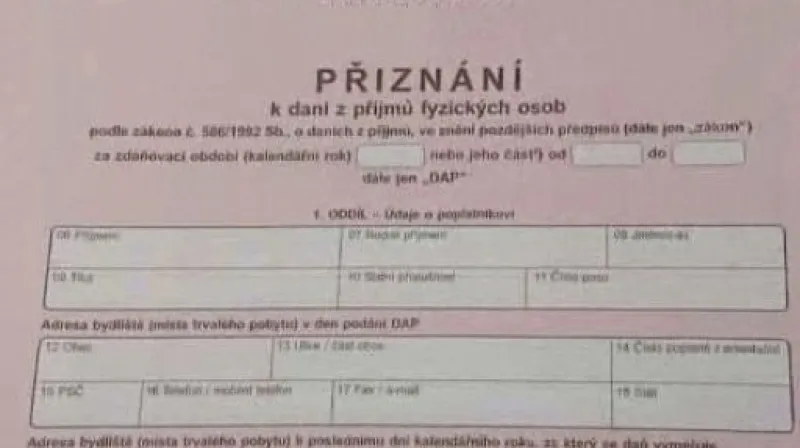 Poslední den pro podání daňového přiznání