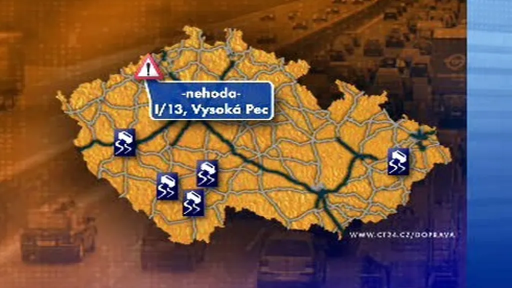 Dopravní situace v 8:00