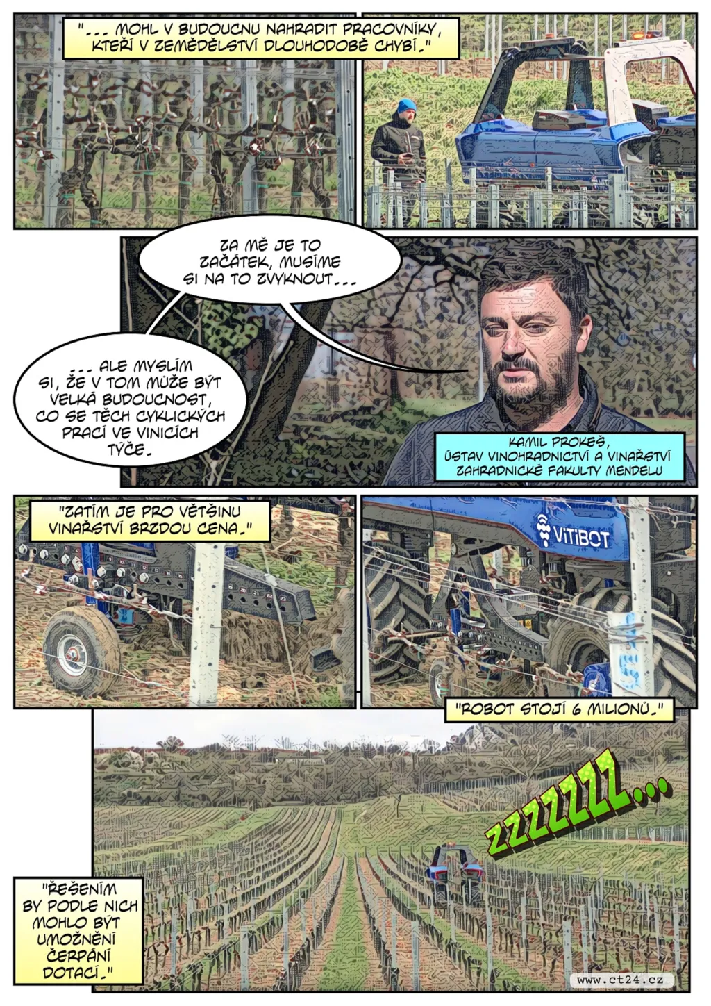 Roboti na vinicích