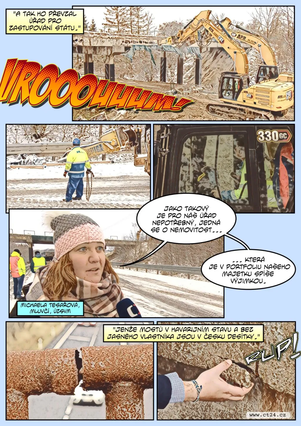 U Chotíkova dělníci zbourali most. Jeho vlastnictví řešil soud