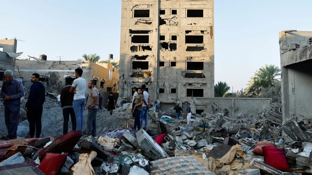 Pásmo Gazy po izraelském ostřelování