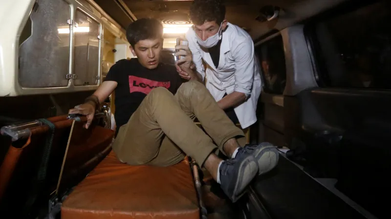 Jeden ze zachráněných studentů