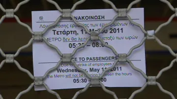 Stávka v aténském metru