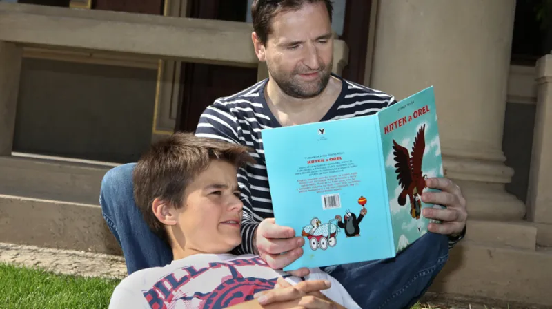 Robert Záruba se synem Viktorem