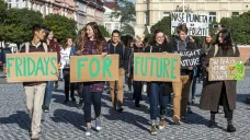 Protest za větší ochranu klimatu v České republice