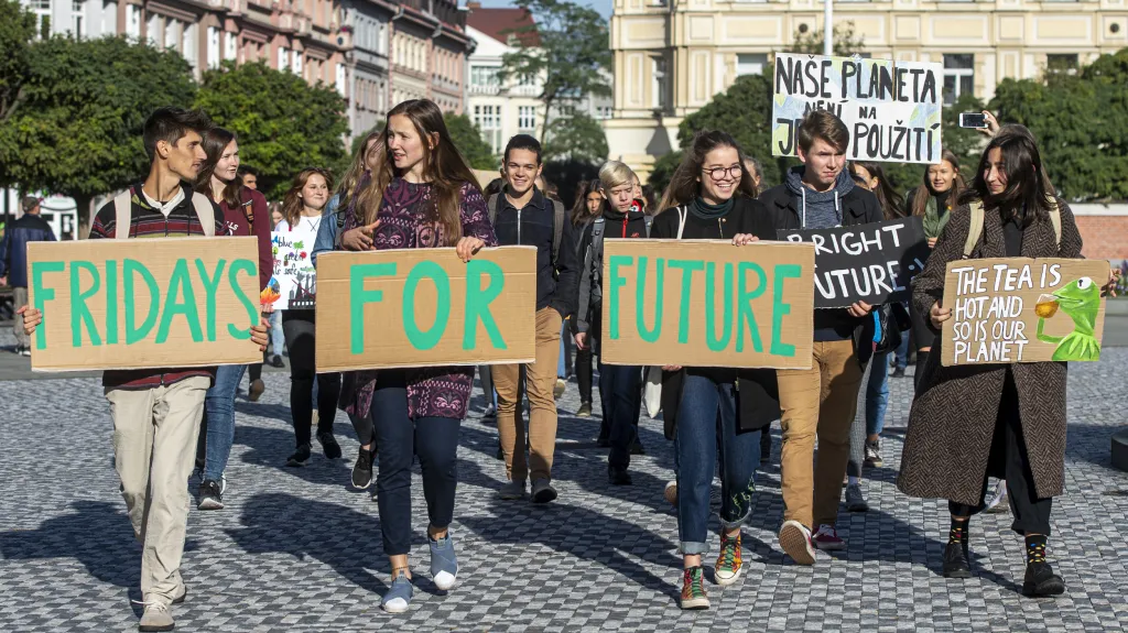 Protest za větší ochranu klimatu v Hradci Králové