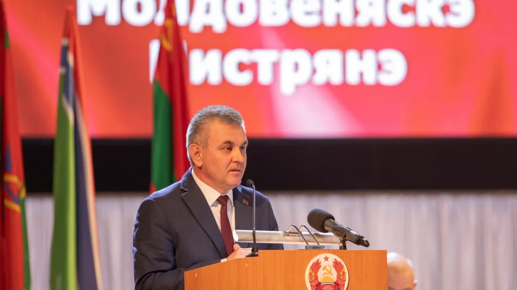 „Prezident“ neuznávané separatistické „republiky“ Podněstří Vadim Krasnoselski
