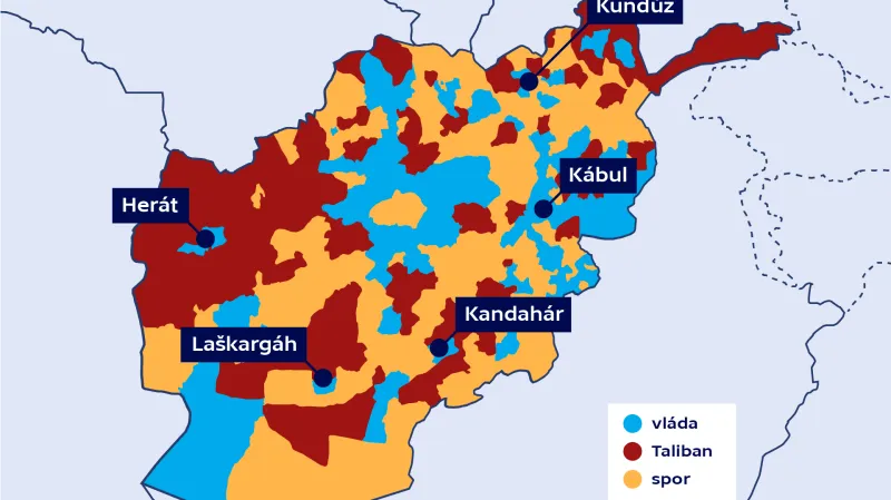 Rozložení sil v Afghánistánu