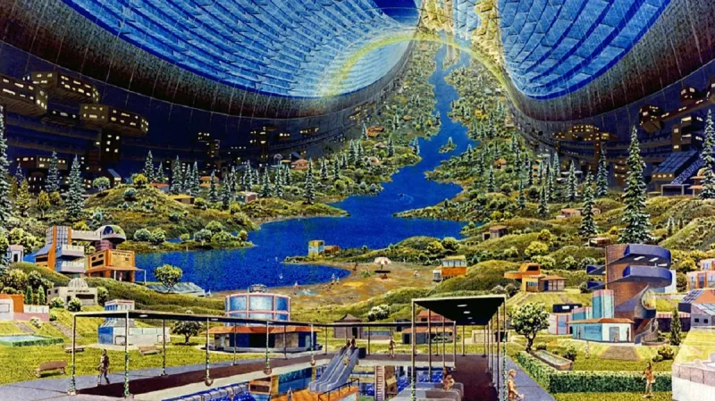 Vizualizace vesmírné kolonie