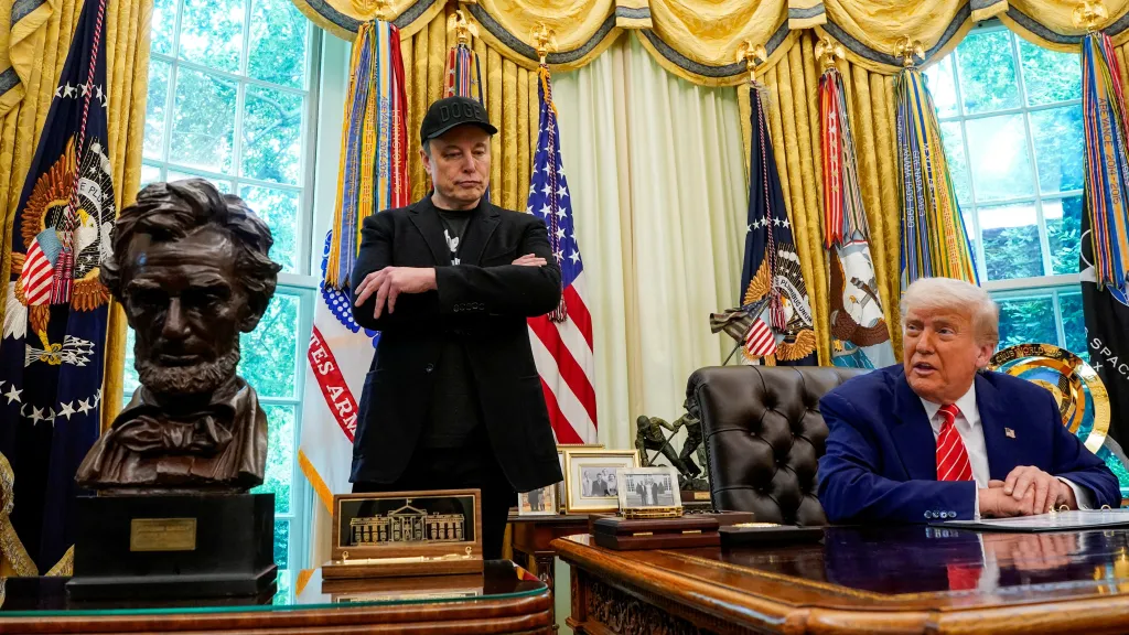 Elon Musk a Donald Trump