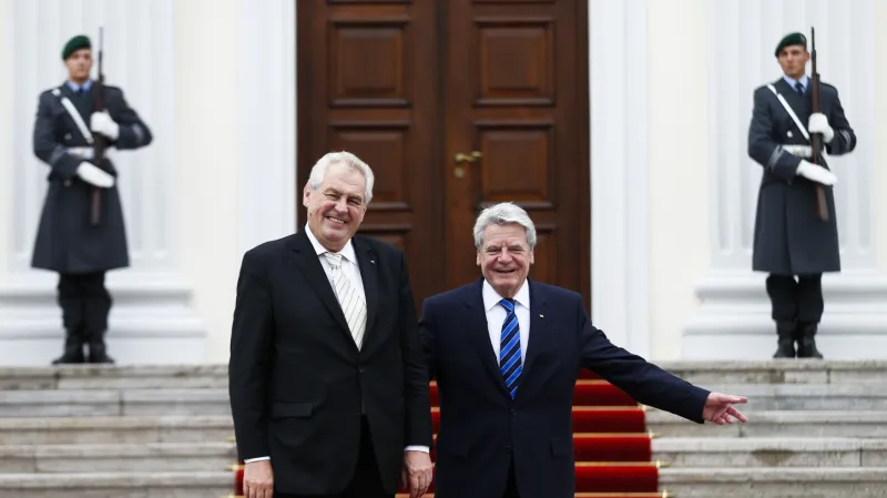 Miloš Zeman a Joachim Gauck