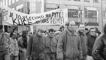 Protest Národního divadla v listopadu 1989