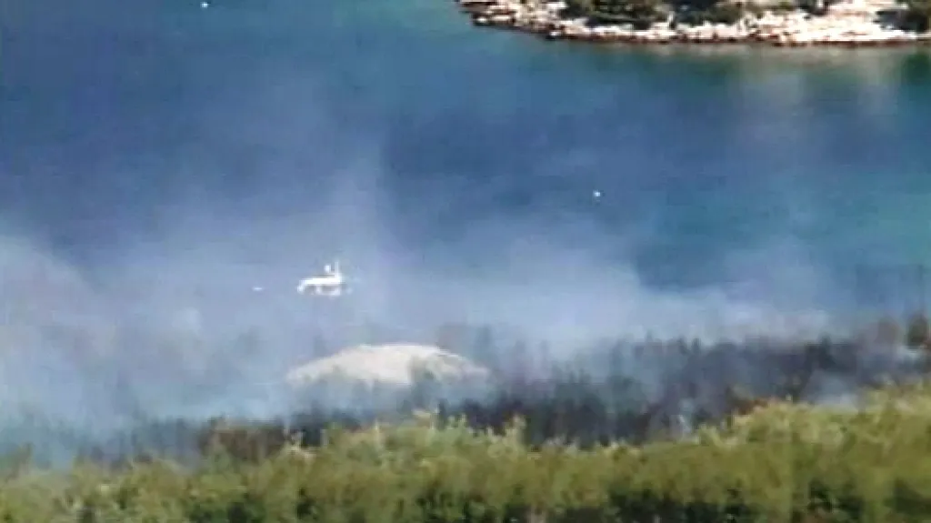 Požár na ostrově Hvar