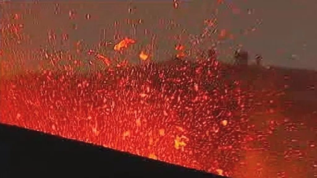 Islandská sopka Fimmvorduhals