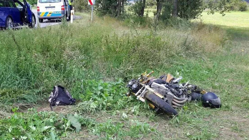 Havárie motorkáře u Svatobořic-Mistřína