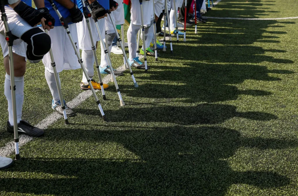 V Kyjevě se odehrálo přátelské utkání mezi ázerbájdžánskou fotbalovou reprezentací a týmem složeným z ukrajinských fotbalistů, kteří jsou po amputaci končetiny