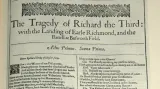 Vydání Shakespearova Richarda III. z roku 1623