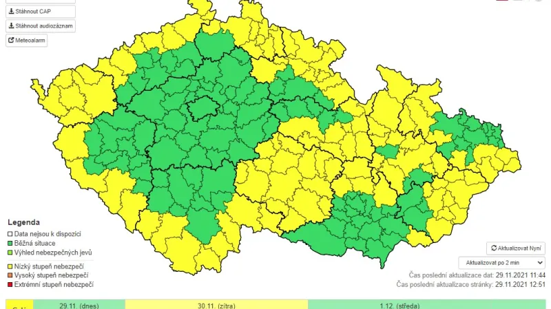 Výstraha před sněžením