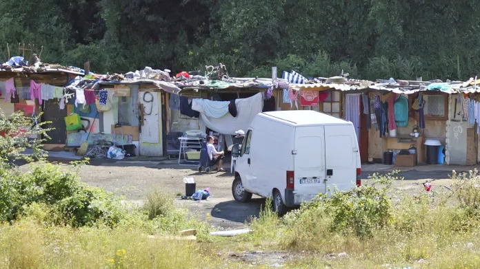 Romské tábořiště ve Francii