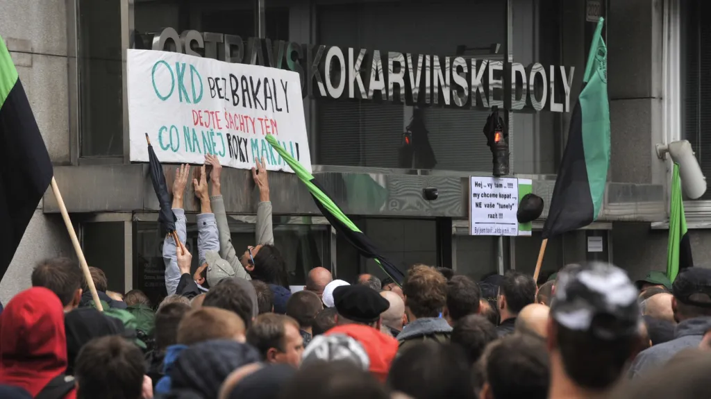 Protest horníků