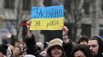 Shromáždění Společně za Ukrajinu v Praze