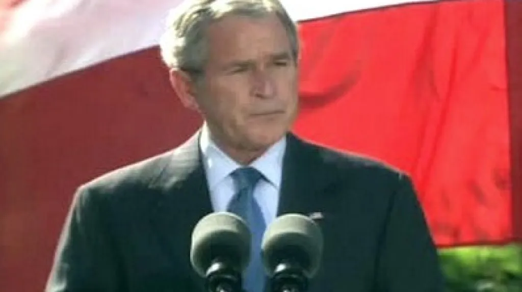 George Bush po oznámení zrušení víz pro Čechy