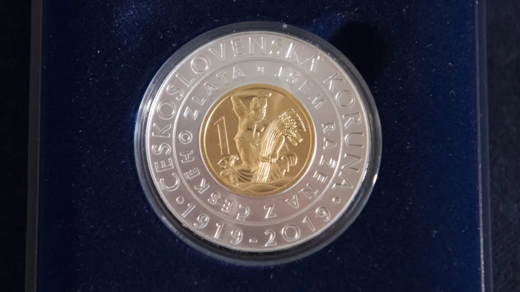 Pamětní mince Zavedení československé koruny