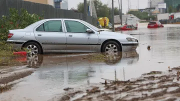 Zaplavená ulice v Toledu
