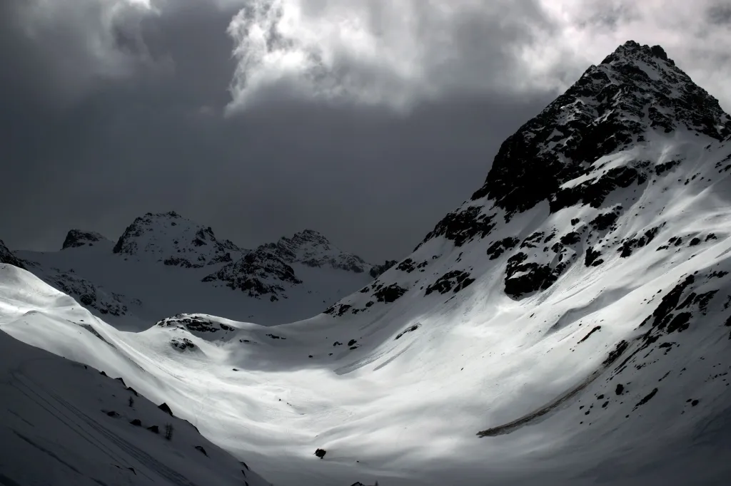 Pohled na ledovec Jamtalferner kousek od Galtueru