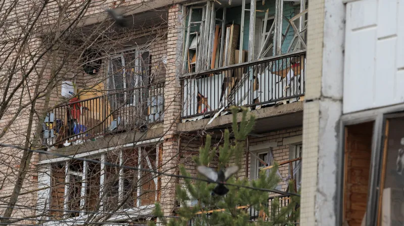 Následky výbuchu v Petrohradu