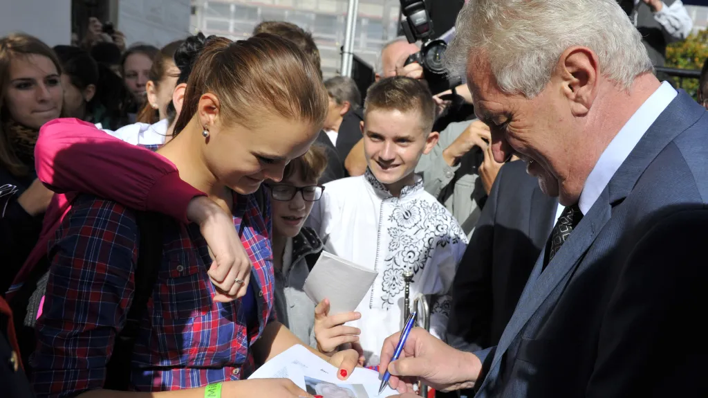 Prezident Miloš Zeman navštívil Kyjov
