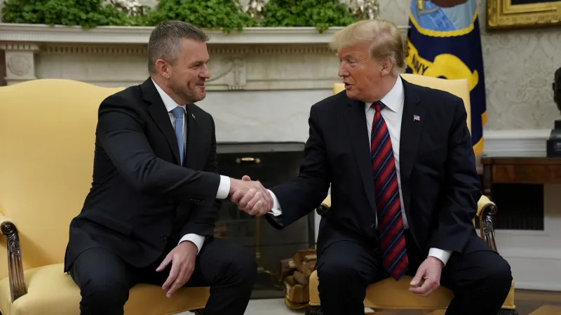 Pellegrini před jednáním s Trumpem