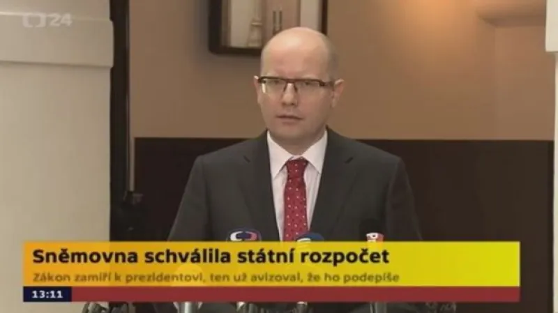 Sobotka ke státnímu rozpočtu