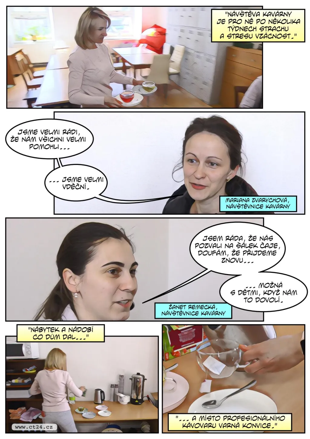 Kavárna v uprchlickém domě